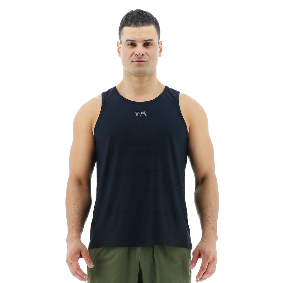 TYR Airtec™ Men's Tank - Solid Black