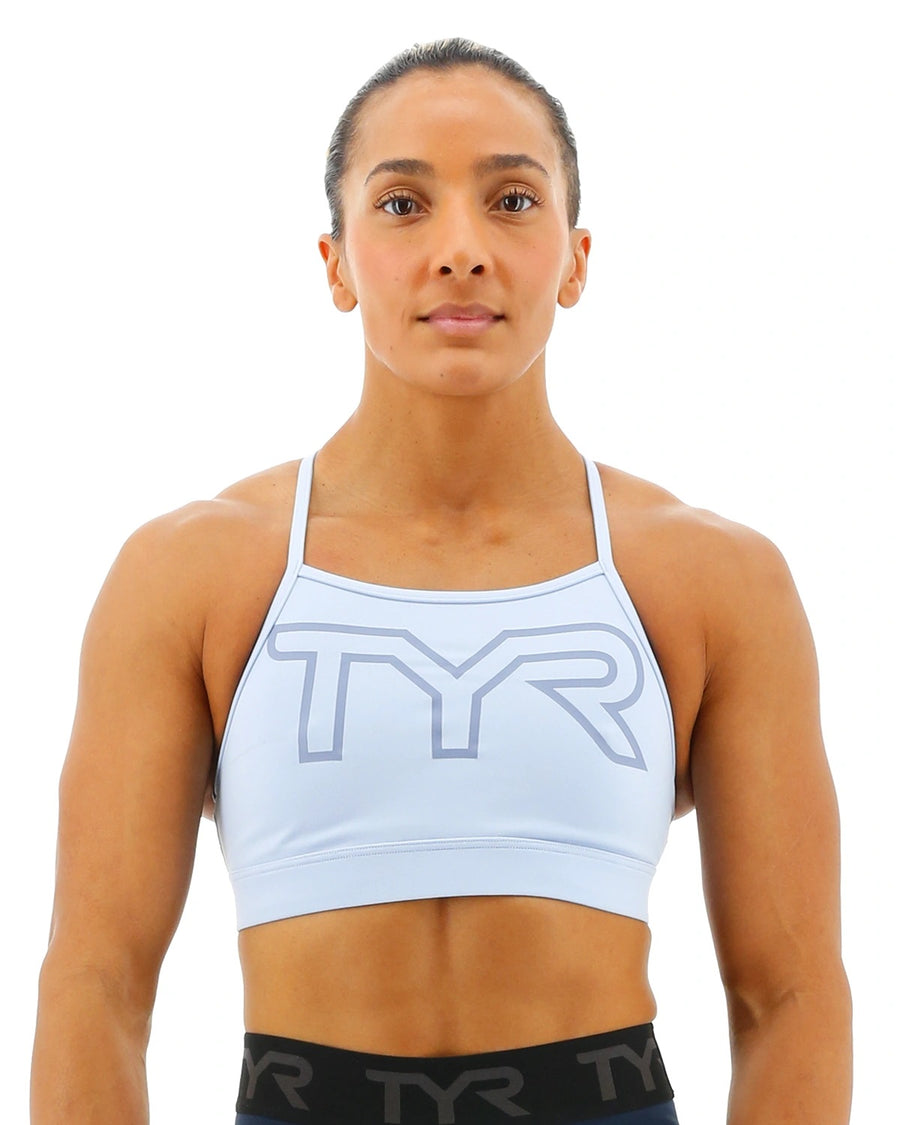 TYR Base Kinetic™ Women's High Neck Big Logo Sports Bra - Kentucky